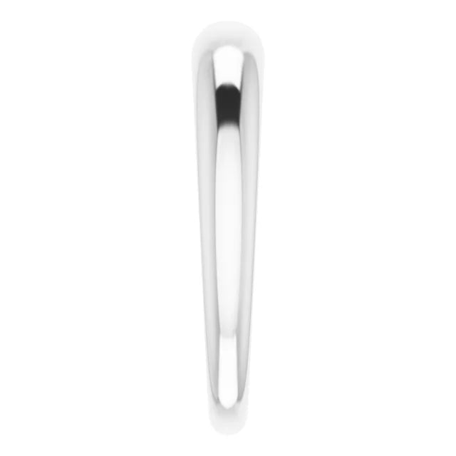 Petite Dome Wear Everyday™ Ring in Solid 14K White Gold or Sterling Silver in 4 MM 