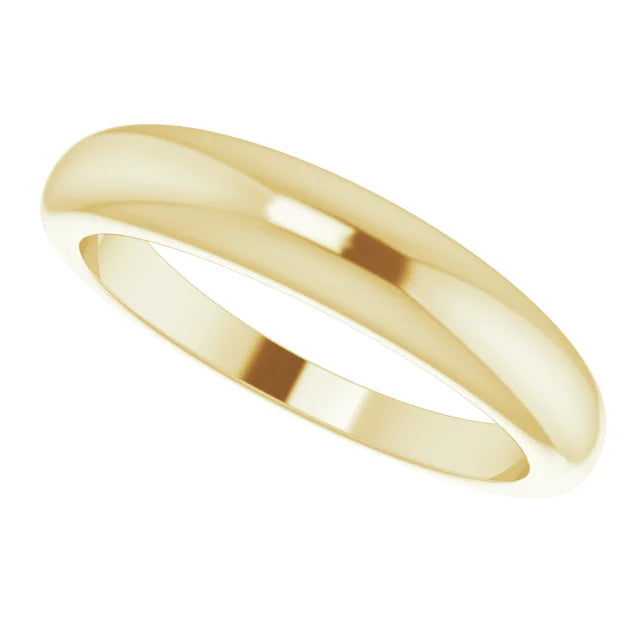Petite Dome Wear Everyday™ Ring in Solid 14K Yellow Gold in 4 MM 