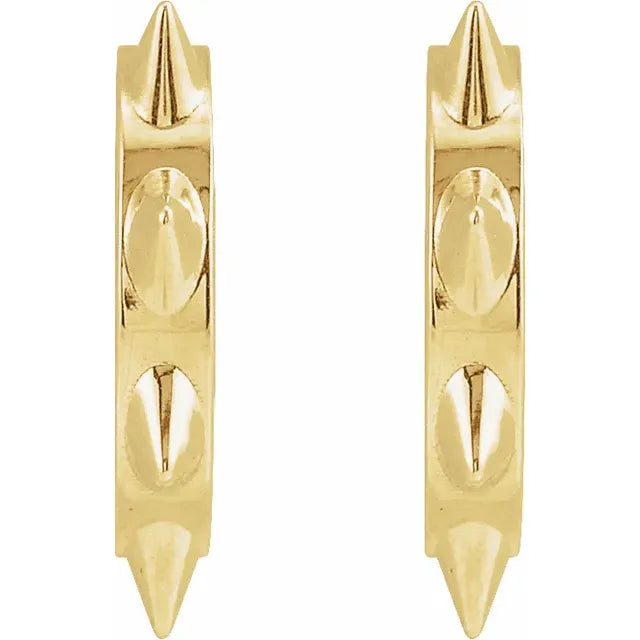 Spike Me Wear Everyday™ Hoop Earrings 14K Yellow Gold