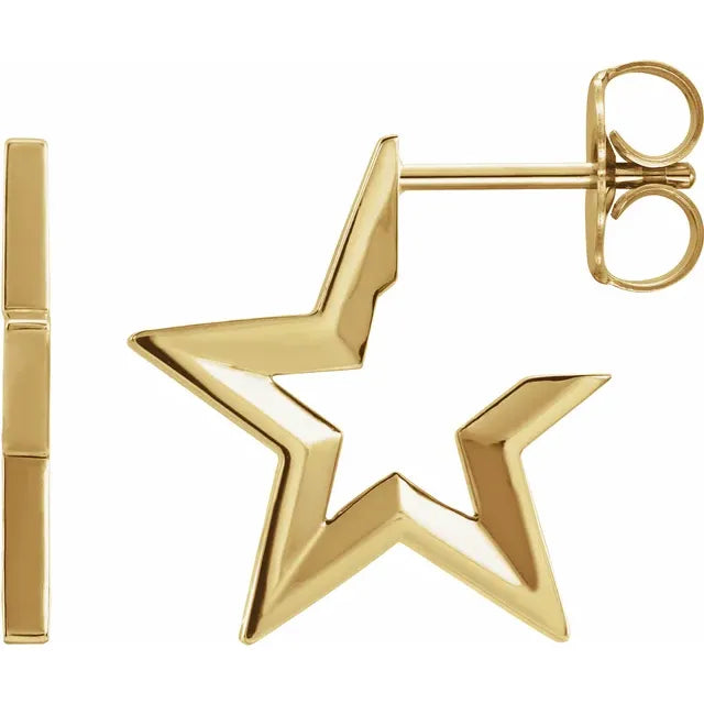 Star Shaped Jewellery | 18KT Gold Second Piercing | STAC Fine Jewellery