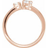 Two-Stone Round & Pear 5/8 CTW Lab-Grown Diamond Ring 14K Rose Gold 