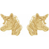 I Love Unicorns Stud Earrings in 14K Yellow Gold